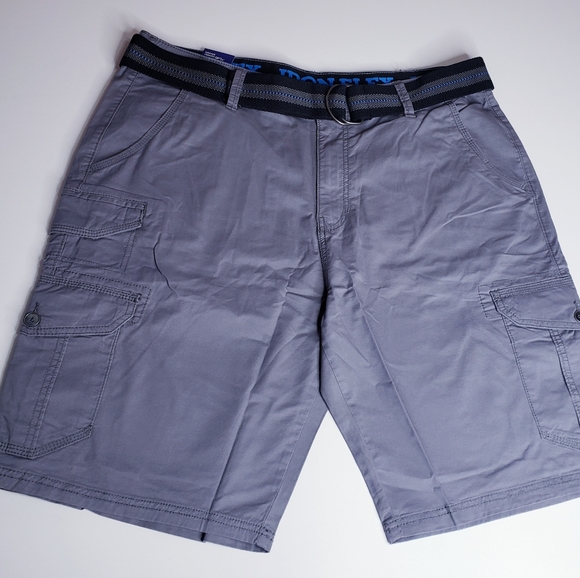 Shorts Iron Clothing Mens Chambray Belted Stretch Cargo Short Poshmark